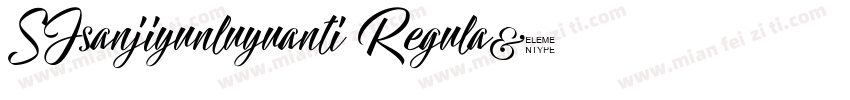 SJsanjiyunluyuanti Regula字体转换